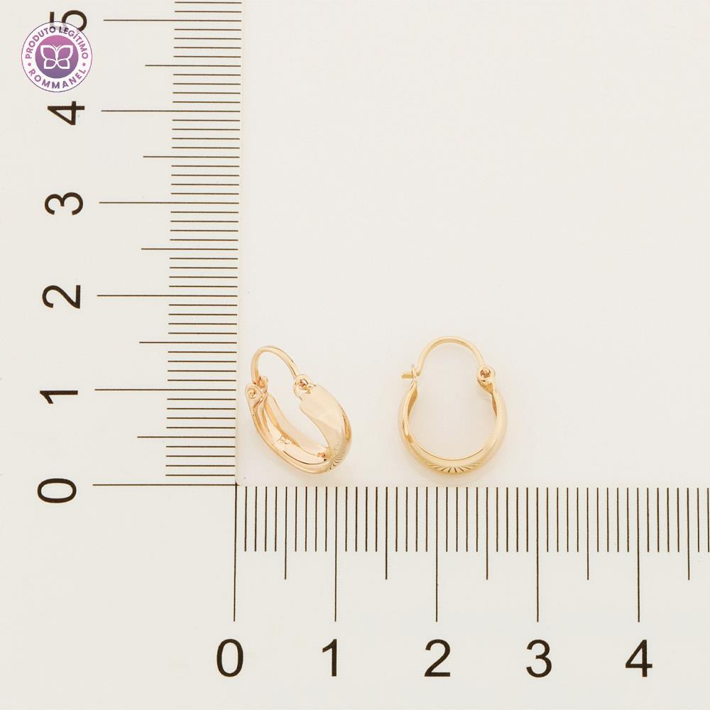 Rommanel Brinco argola infantil banhado a ouro 18K 5207630000