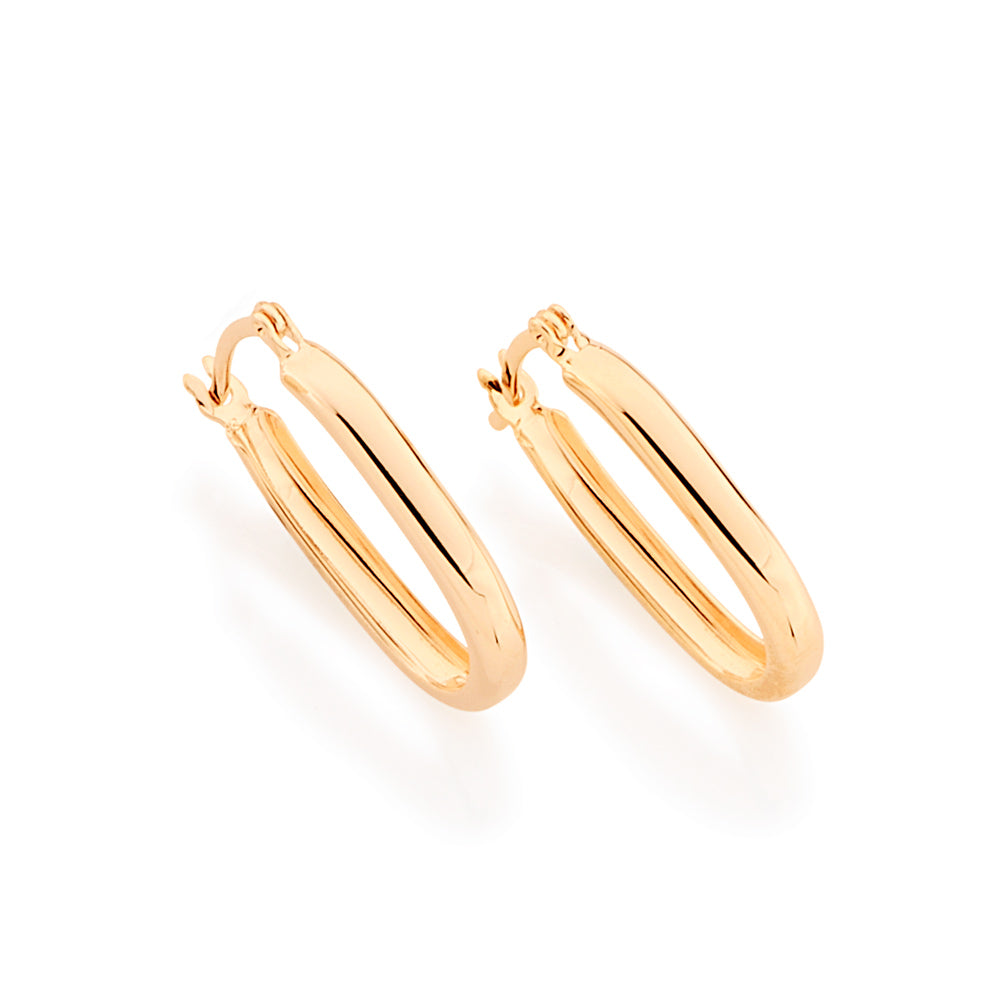 Rommanel Brinco Argola Oval Ouro 18K 520808