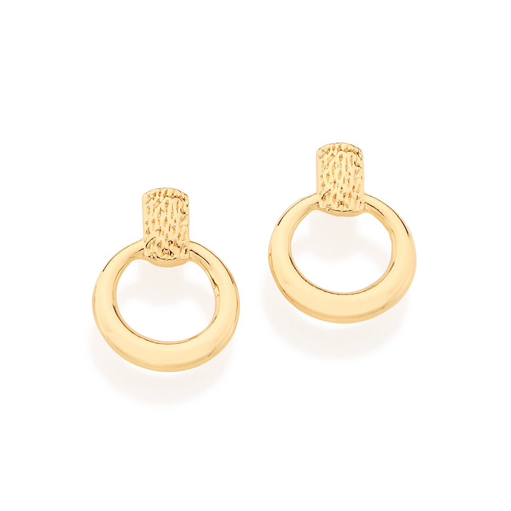 Brinco Rommanel Círculo Vazado Banhado a Ouro 18K - Tamanho Único 5246770000