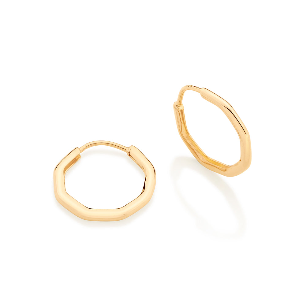 BRINCO ROMMANEL ARGOLA GEOMÉTRICA BANHADO A OURO 18K - TAM.ÚNICO 5266580000