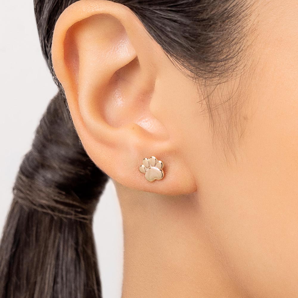 Brinco Pata de Pet Rommanel banhado a ouro 18K 5272500000