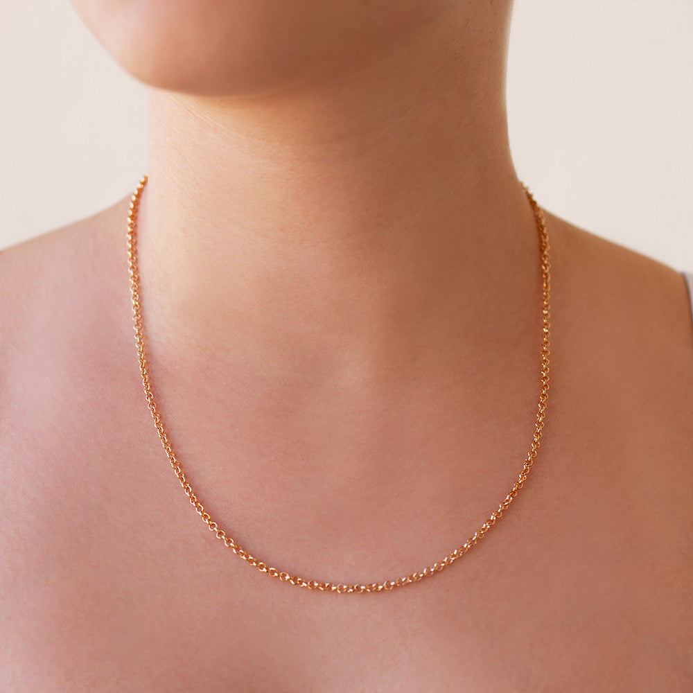 Cordão Rommanel fio português banhado a ouro 18K – Tam.50 5306105000