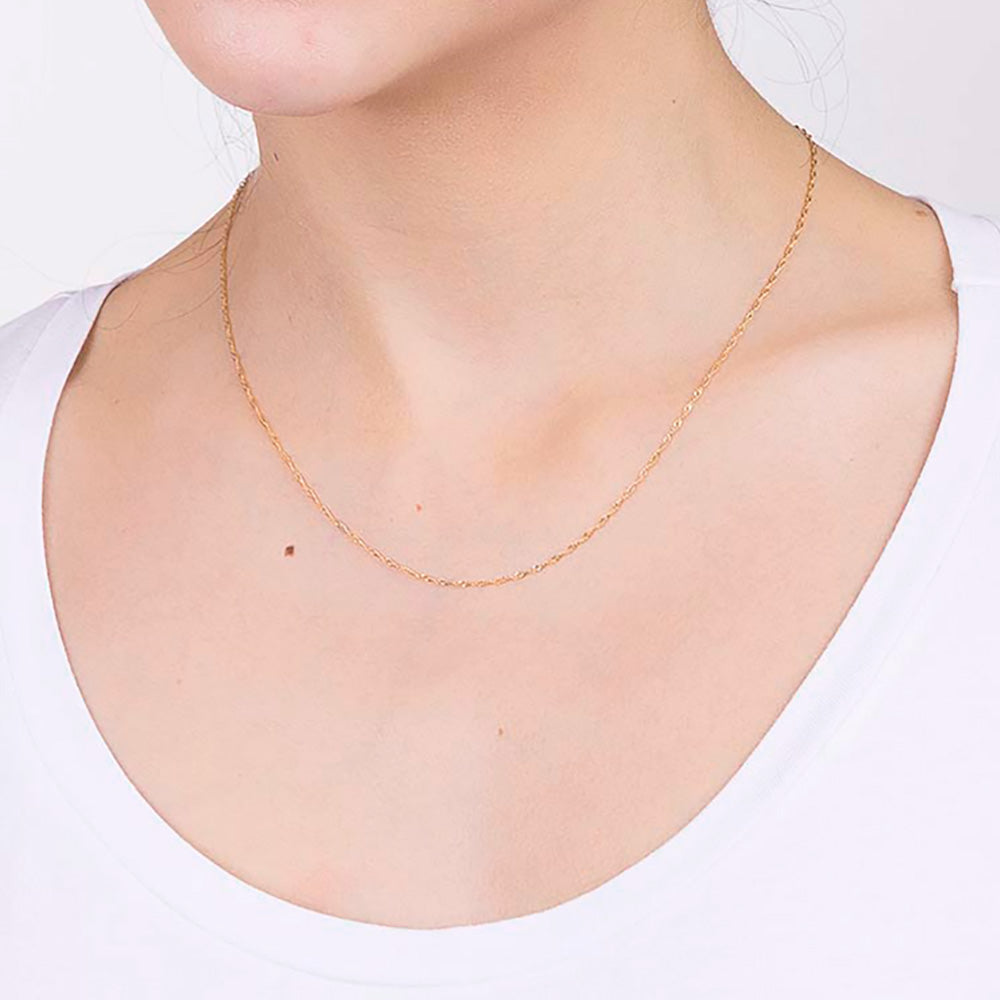 GARGANTILHA ROMMANEL SINGAPURA BANHADA A OURO 18K - TAM.42 5311534200