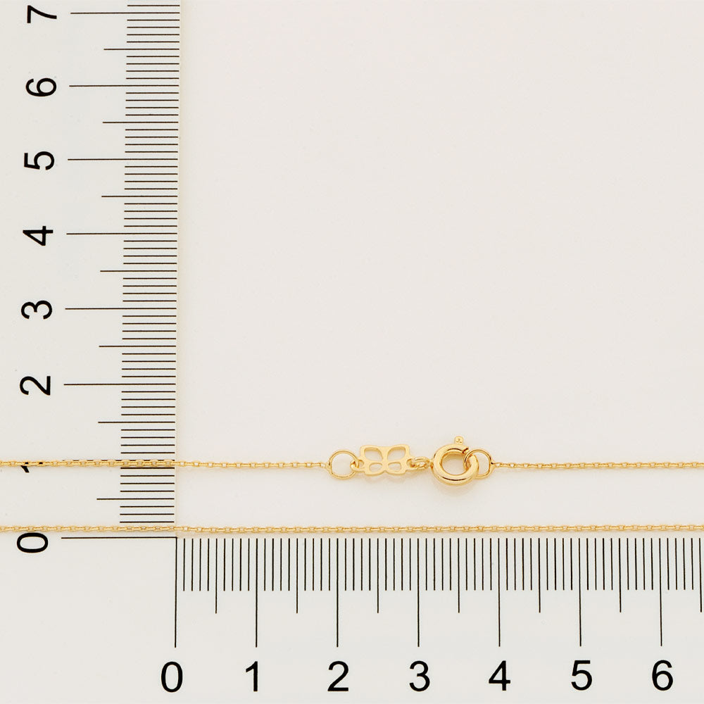 GARGANTILHA ROMMANEL BANHADA A OURO 18K FIO CADEADO - TAM.42 5316384200