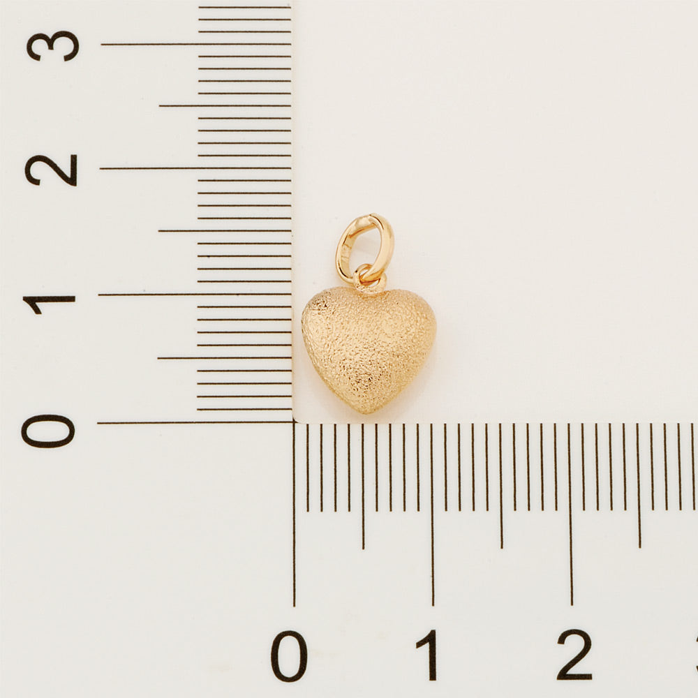Pingente Rommanel Coração Fosco Banhado a Ouro 18K Tam Único 5408080000