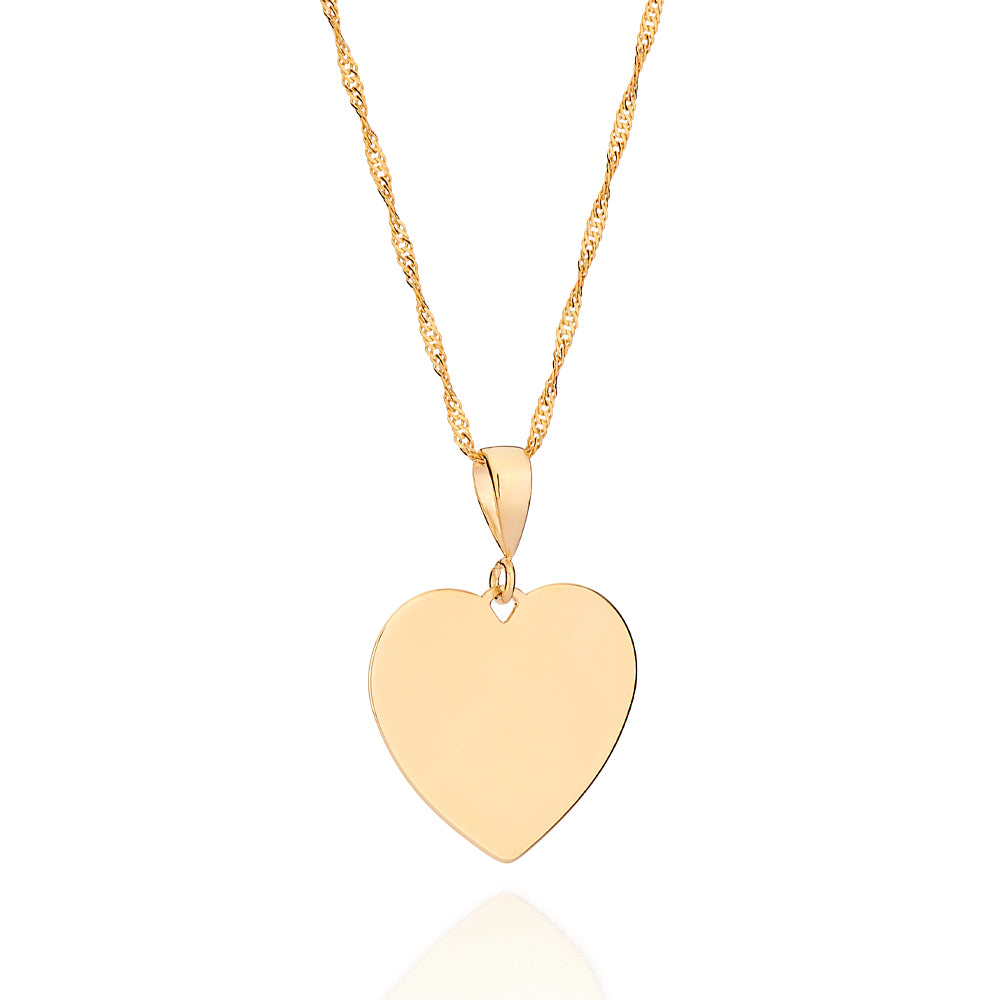 MEDALHA ROMMANEL PERSONALIZÁVEL CORAÇÃO BANHADA A OURO 18K - TAM.ÚNICO 5428100000