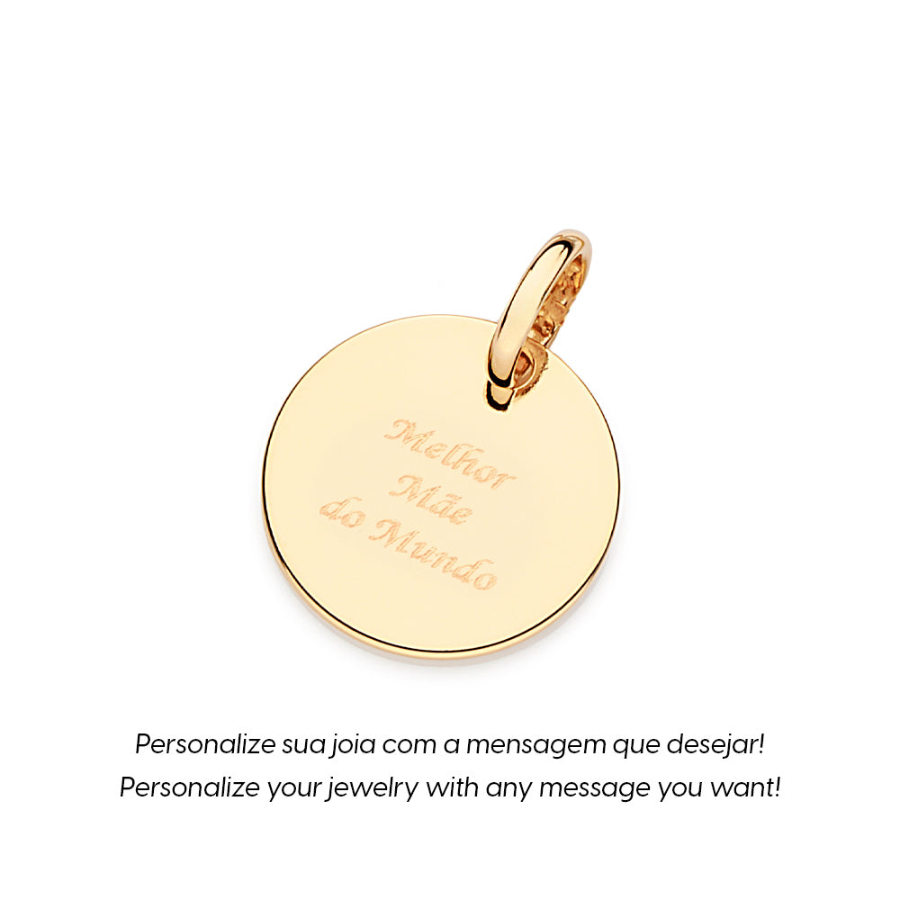 MEDALHA ROMMANEL PERSONALIZÁVEL BANHADA A OURO 18K - TAM.ÚNICO 5428170000