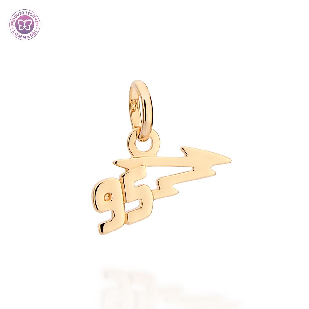 Rommanel Pingente relâmpago 95 banhado a Ouro 18K 5428200000 infantil