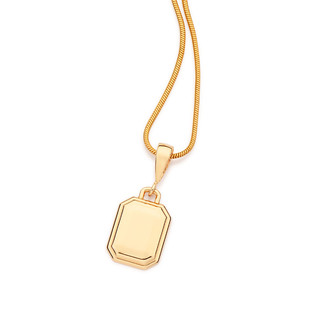 PINGENTE ROMMANEL RETANGULAR PERSONALIZÁVEL BANHADO A OURO 18K - TAM.ÚNICO 5429440000