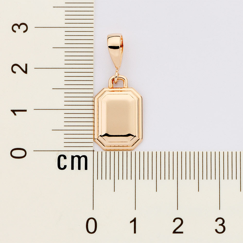 PINGENTE ROMMANEL RETANGULAR PERSONALIZÁVEL BANHADO A OURO 18K - TAM.ÚNICO 5429440000