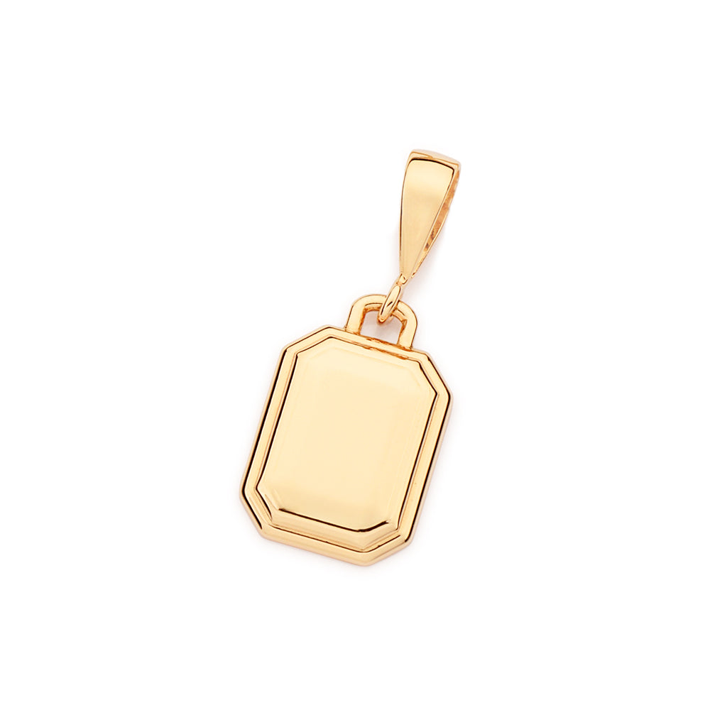 PINGENTE ROMMANEL RETANGULAR PERSONALIZÁVEL BANHADO A OURO 18K - TAM.ÚNICO 5429440000