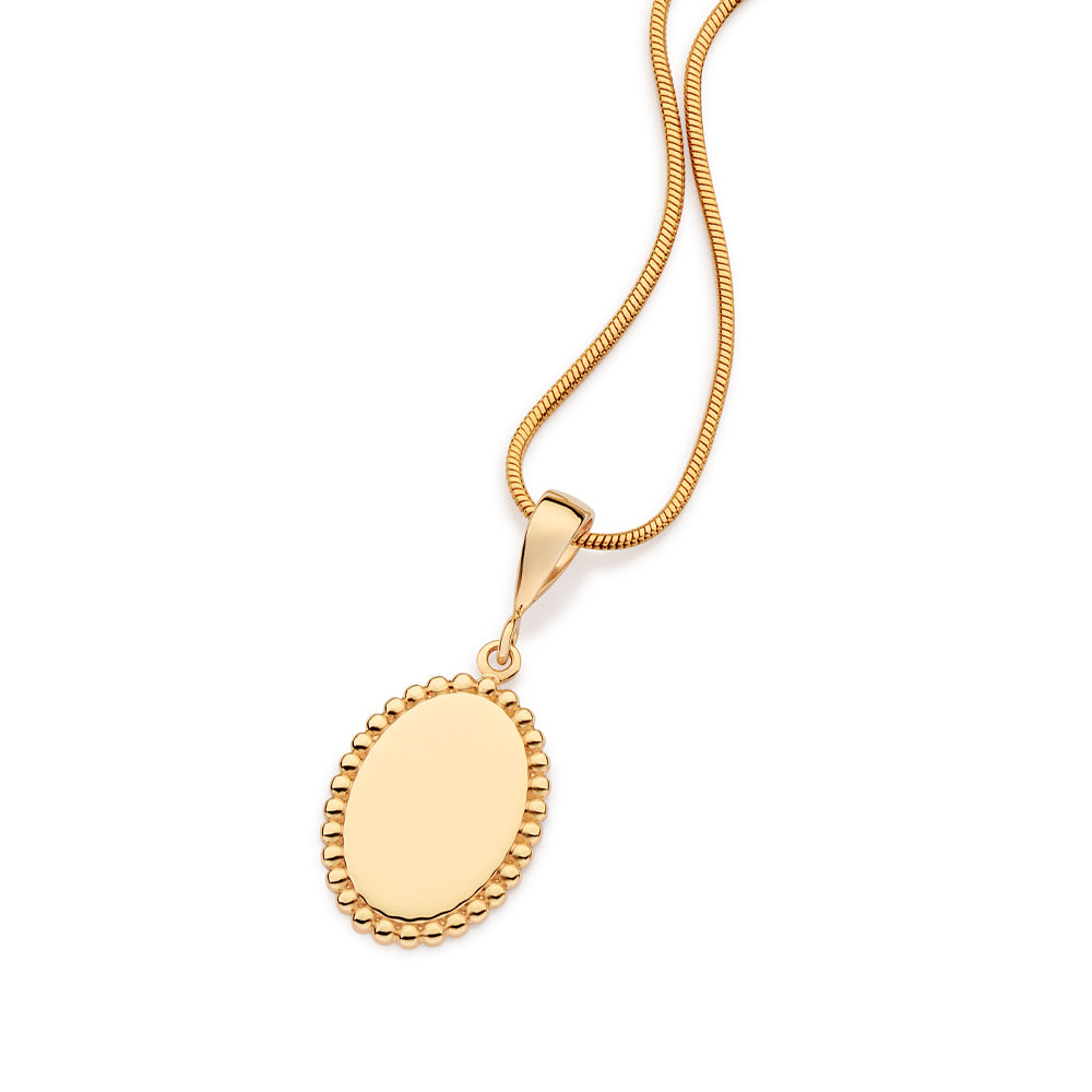 PINGENTE ROMMANEL MEDALHA PERSONALIZÁVEL COM ESFERAS BANHADO A OURO 18K - TAM.ÚNICO 5429460000