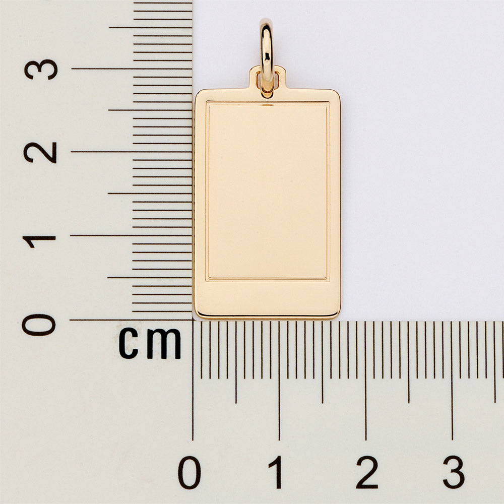 Pingente Retangular Masculino Personalizável Rommanel 5429510000