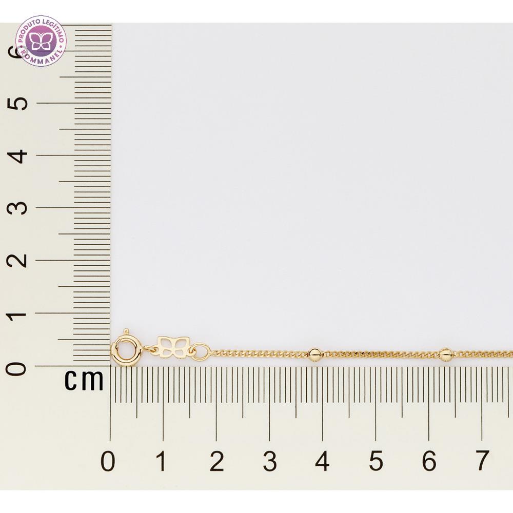 Rommanel Pulseira infantil banhada a Ouro 18K com bolas 5501041400 infantil
