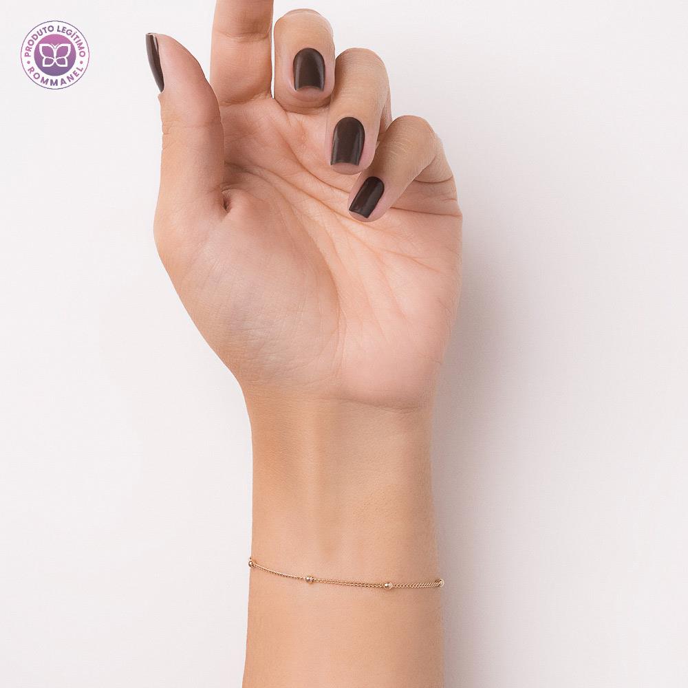 Rommanel Pulseira infantil banhada a Ouro 18K com bolas 5501041400 infantil