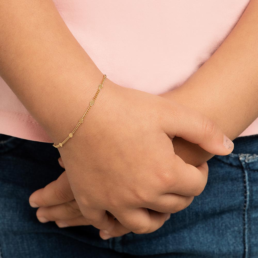 Pulseira Rommanel Elo Groumet Banhada a Ouro 18K - Tamanho 19 cm 5520231600