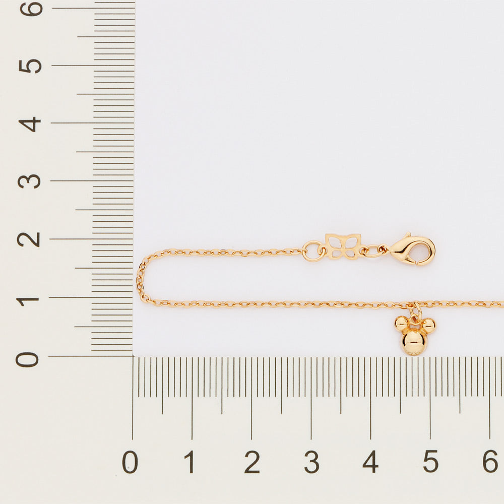 Pulseira Rommanel Mickey Banhada a Ouro 18K 16cm ajustavel a 14cm 5521261600