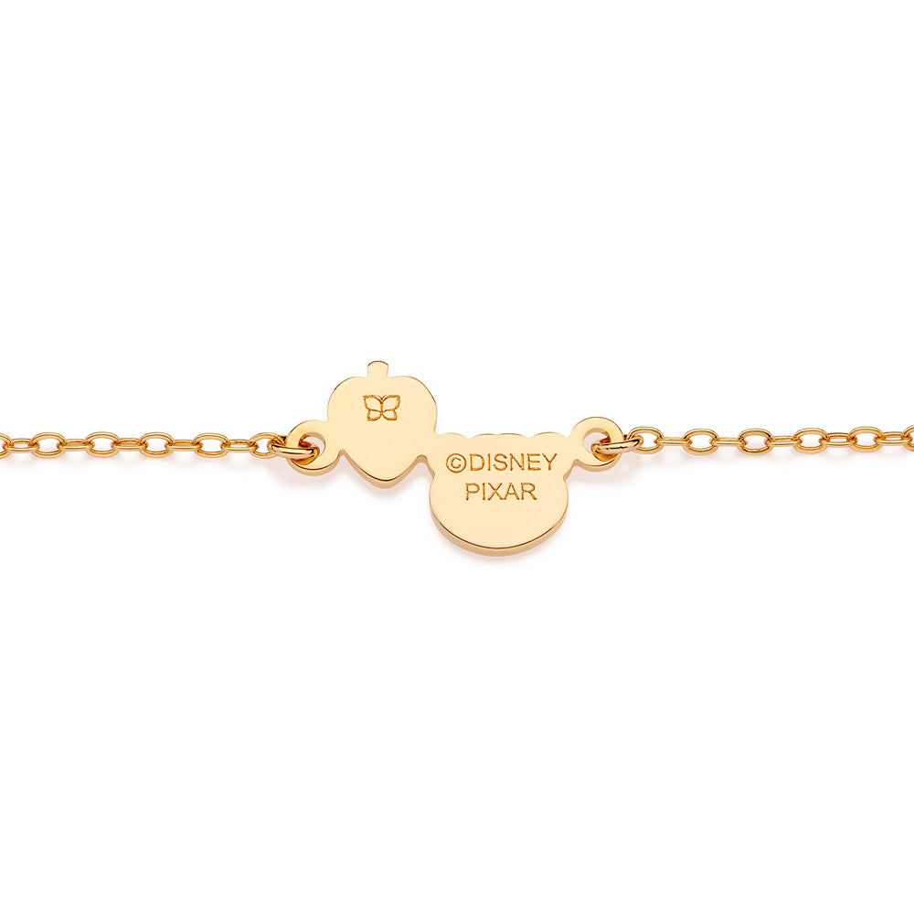 Pulseira Rommanel Lotso e Morango banhada a ouro 18K com aplicação de resina colorida Tam Único 5521911614