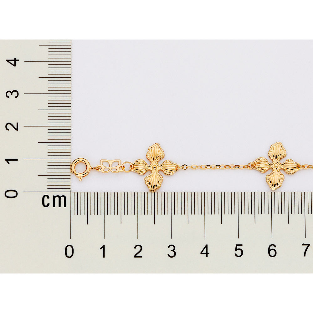 Rommanel Pulseira flores banhada a ouro 18K - Tam.Único 5522081800