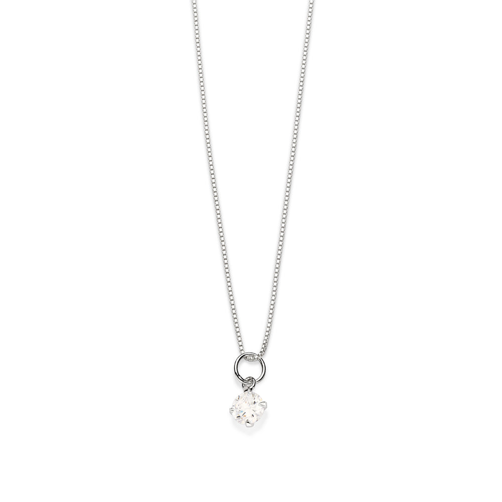 Gargantilha Rommanel Ponto de Luz de Prata 925 com Zircônia Branca – 45 cm 8300454506