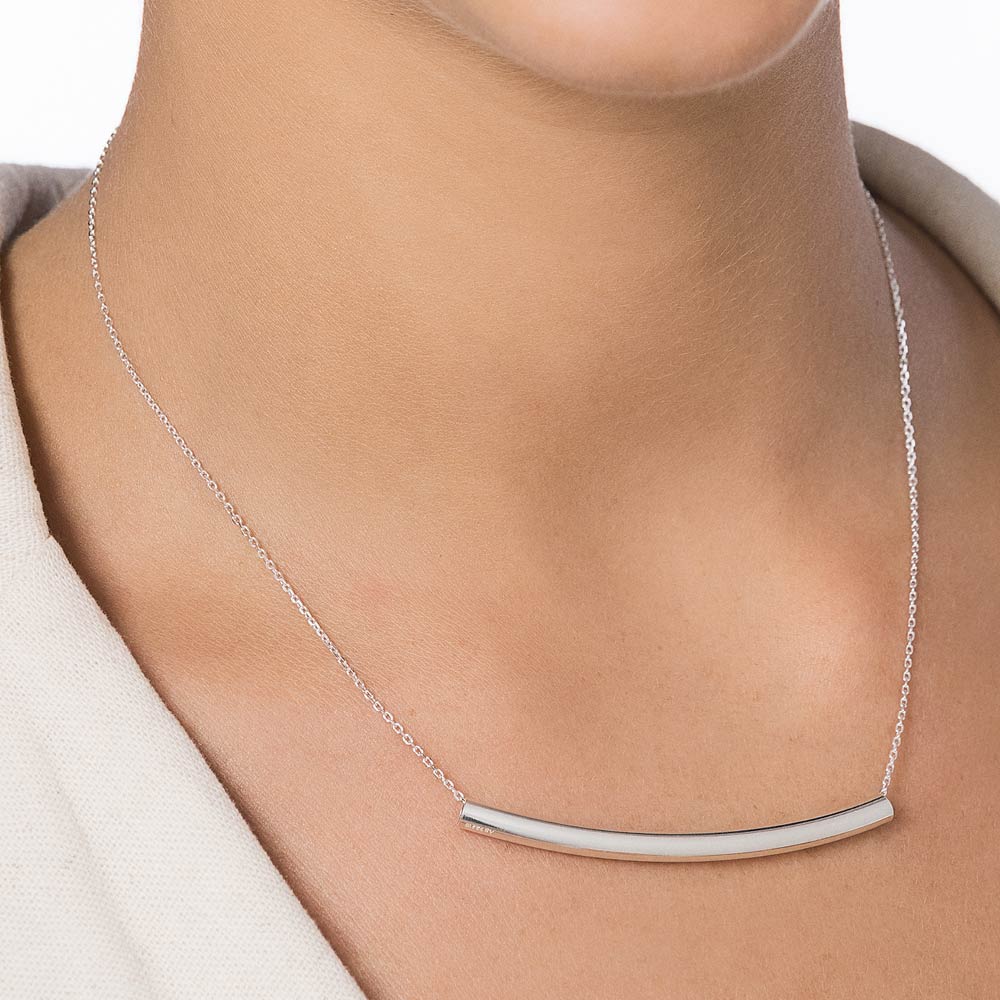 Gargantilha Rommanel com pingente tubo de Prata 925 – 45 cm 8301164200