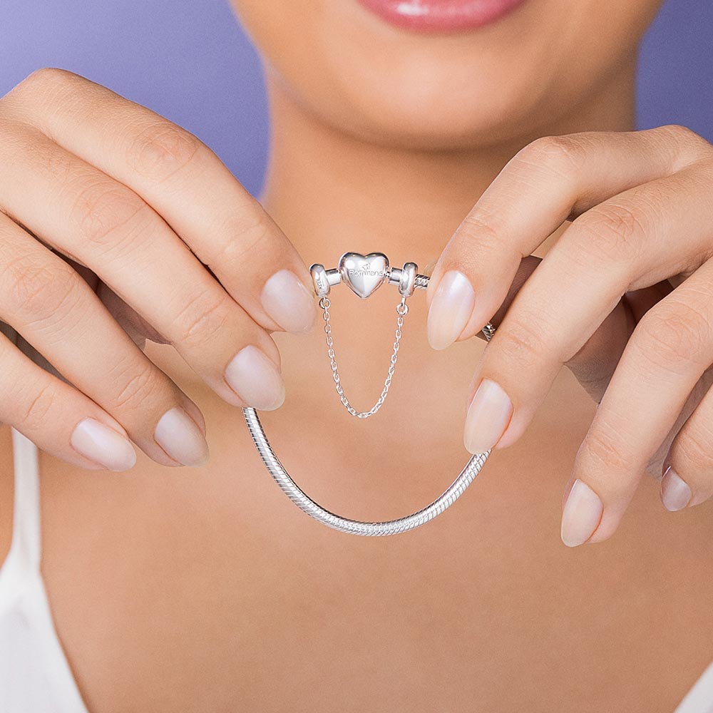 Berloque Rommanel stopper trava de segurança Prata 925 Tam Único 8400810000