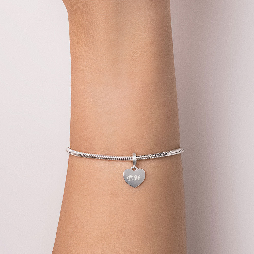 BERLOQUE ROMMANEL CORAÇÃO LISO PERSONALIZÁVEL DE PRATA 925 - TAM.ÚNICO 8401210000