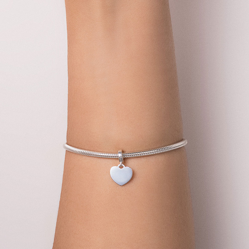 BERLOQUE ROMMANEL CORAÇÃO LISO PERSONALIZÁVEL DE PRATA 925 - TAM.ÚNICO 8401210000